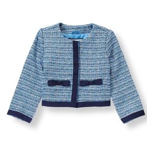 size 4 Janie and Jack French blue Boucle Jacket